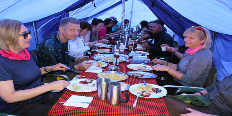 Food and Water on Mount Kilimanjaro Climbing